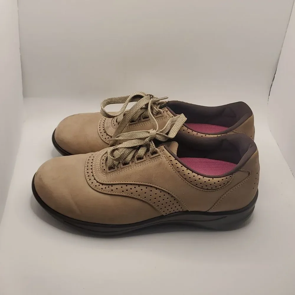 SAS Walk Easy Womens Walking Shoes, Sage Sz 9, Lace Up Support Comfort Walking